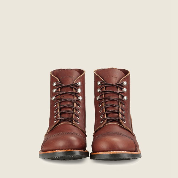 Bottes Red Wing Heritage - Iron Ranger - Short Harness Cuir - Marron - Femme 643MKYNXI